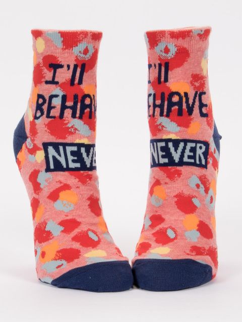 Image of I'll Behave Never W-Ankle Socks